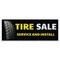 Signmission Tire Sale Service And Install Banner Concession Stand Food Truck Single Sided B-96-30169 - alternate 1